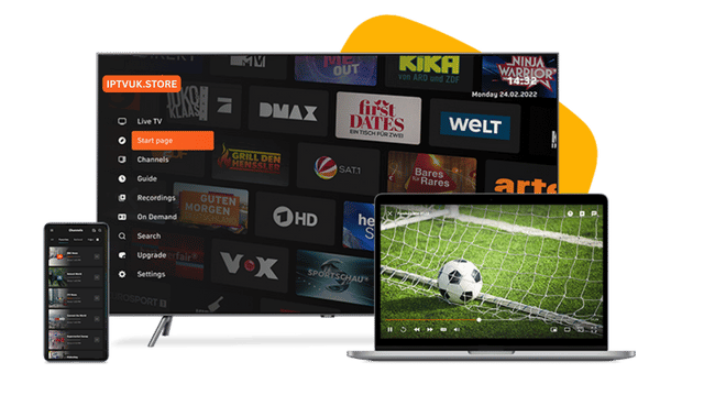 IPTV UK subscription with 24,000+ channels and 4K streaming